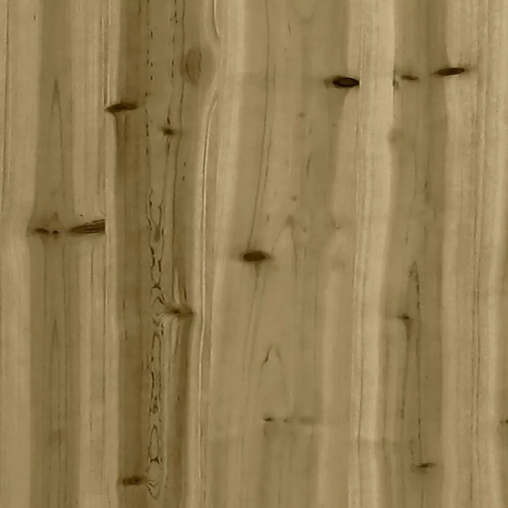 vidaXL Jardín-Jardinera diseño de valla madera de pino impregnada 30x30x30 cm