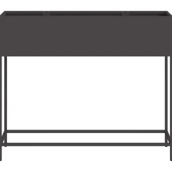 vidaXL Jardinera Elevada 100 x 26 x 82 cm Acero Negro Best