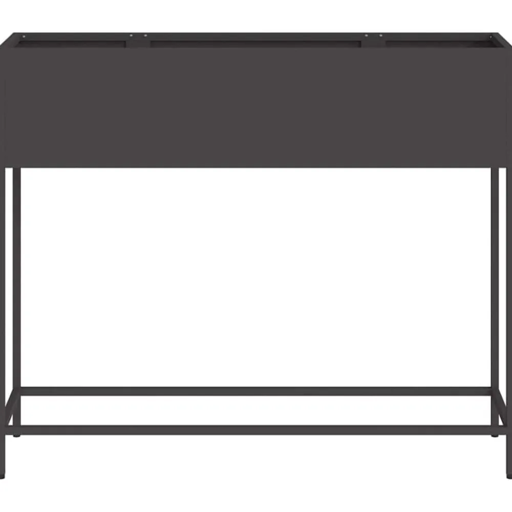vidaXL Jardinera Elevada 100 x 26 x 82 cm Acero Negro Best