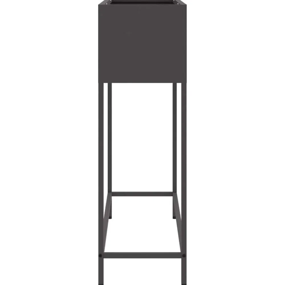 vidaXL Jardinera Elevada 100 x 26 x 82 cm Acero Negro Best