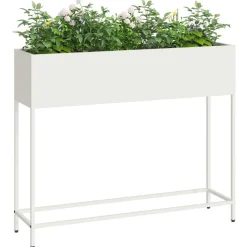 vidaXL Jardín-Jardinera Elevada 100 x 26 x 82 cm Acero