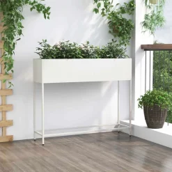 vidaXL Jardín-Jardinera Elevada 100 x 26 x 82 cm Acero