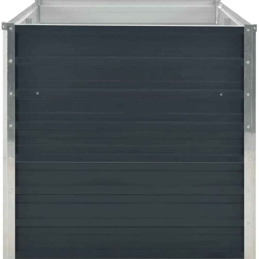 vidaXL Jardinera elevada acero galvanizado gris antracita 160x80x77cm Online