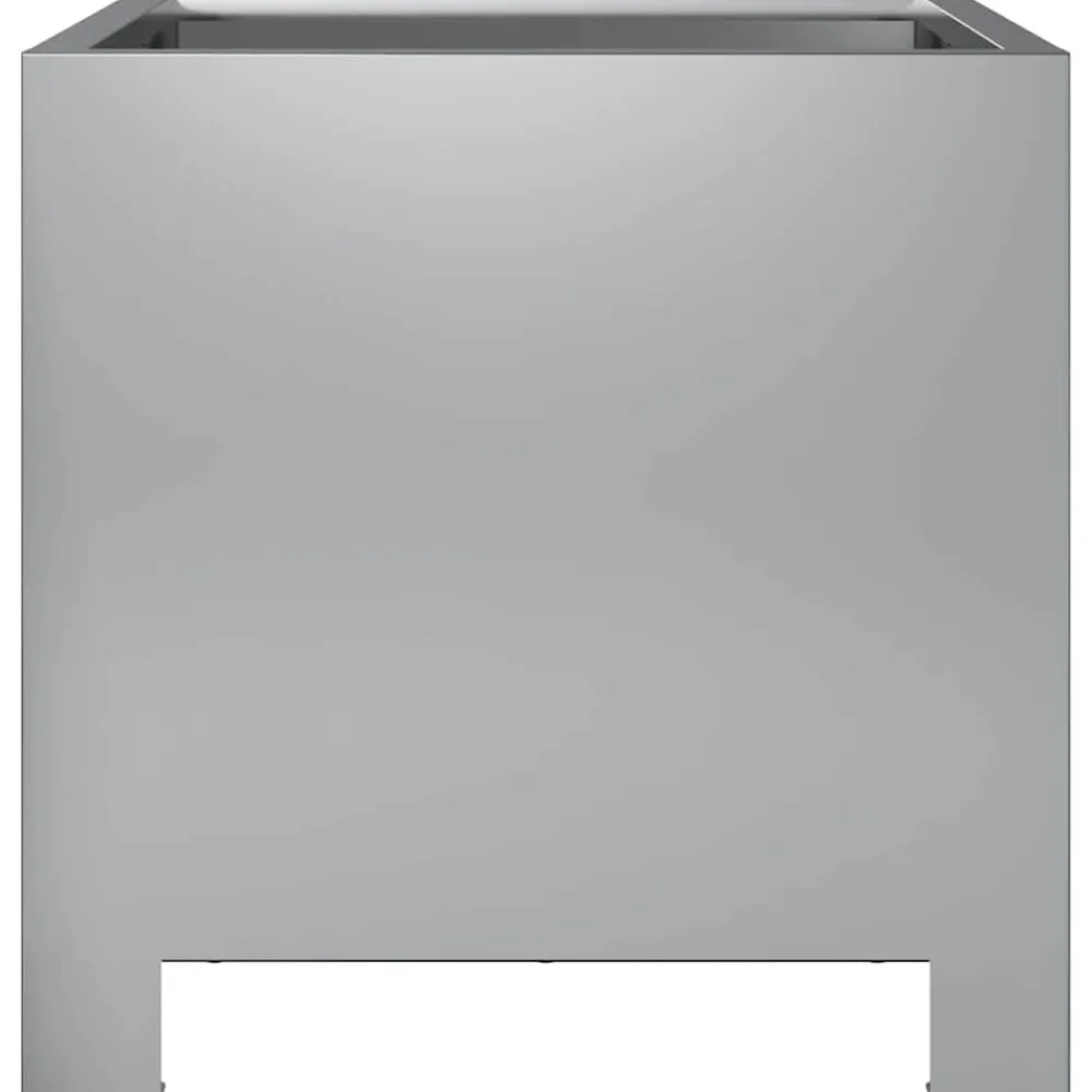 vidaXL Jardinera hexagonal de acero galvanizado 30x30x30 cm Acero galvanizado/gris Clearance
