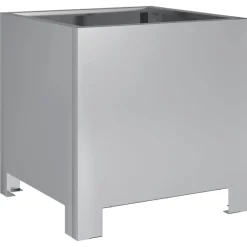 vidaXL Jardinera hexagonal de acero galvanizado 30x30x30 cm Acero galvanizado/gris Clearance