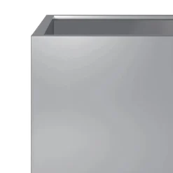 vidaXL Jardinera hexagonal de acero galvanizado 30x30x30 cm Acero galvanizado/gris Clearance