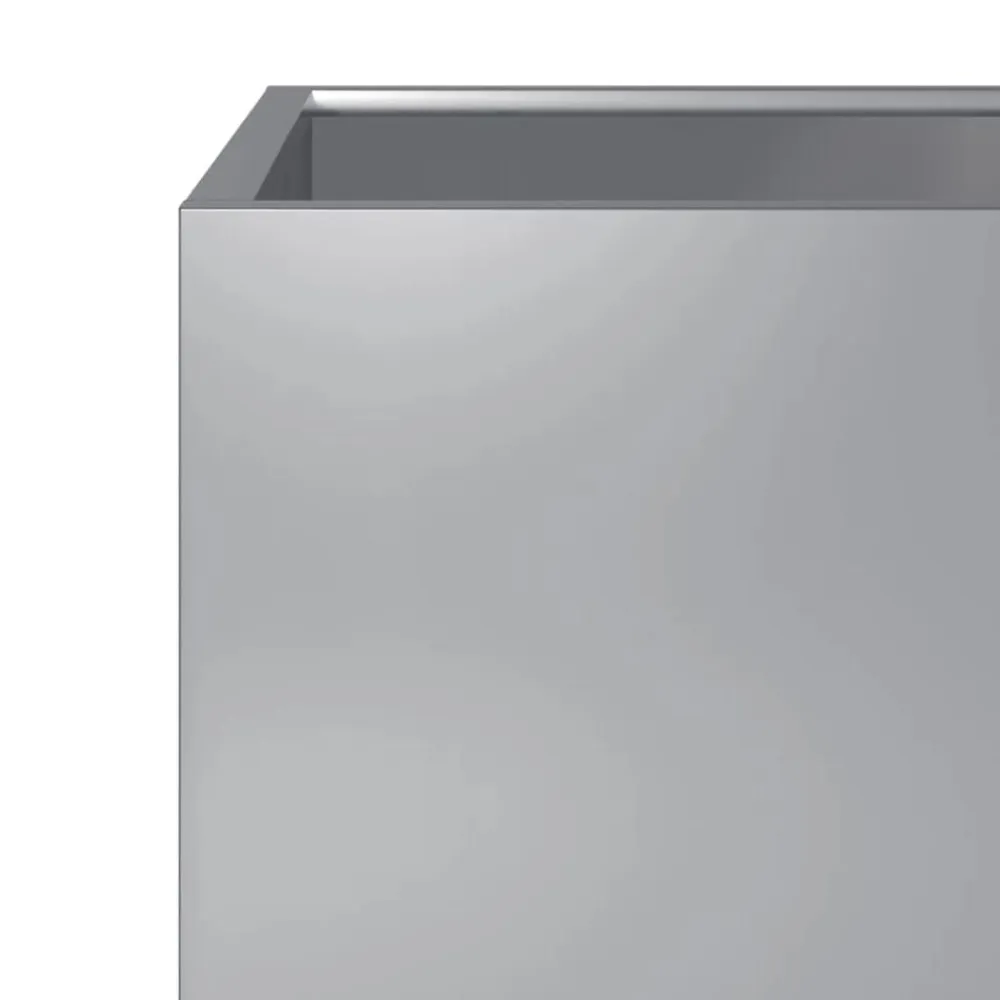 vidaXL Jardinera hexagonal de acero galvanizado 30x30x30 cm Acero galvanizado/gris Clearance