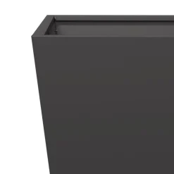 vidaXL Jardinera hexagonal acero negra 30x30x30 cm Acero/Negro