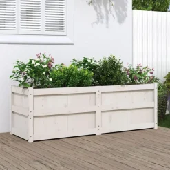 vidaXL Jardín-Jardinera madera maciza de 150x50x50 cm
