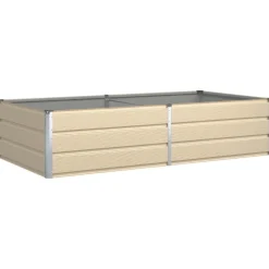 vidaXL Jardín-Jardinera 195 x 100 x 45 cm Acero Galvanizado