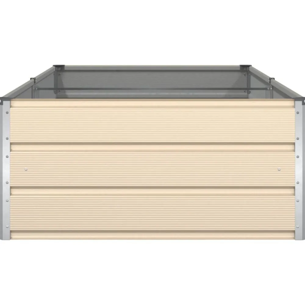 vidaXL Jardín-Jardinera 195 x 100 x 45 cm Acero Galvanizado