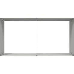 vidaXL Jardín-Jardinera 195 x 100 x 45 cm Acero Galvanizado