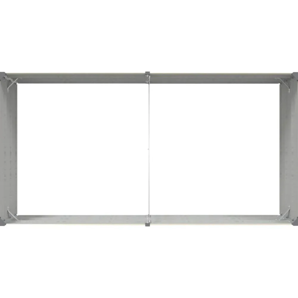 vidaXL Jardín-Jardinera 195 x 100 x 45 cm Acero Galvanizado