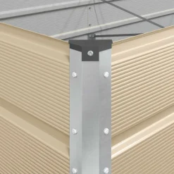 vidaXL Jardín-Jardinera 195 x 100 x 45 cm Acero Galvanizado
