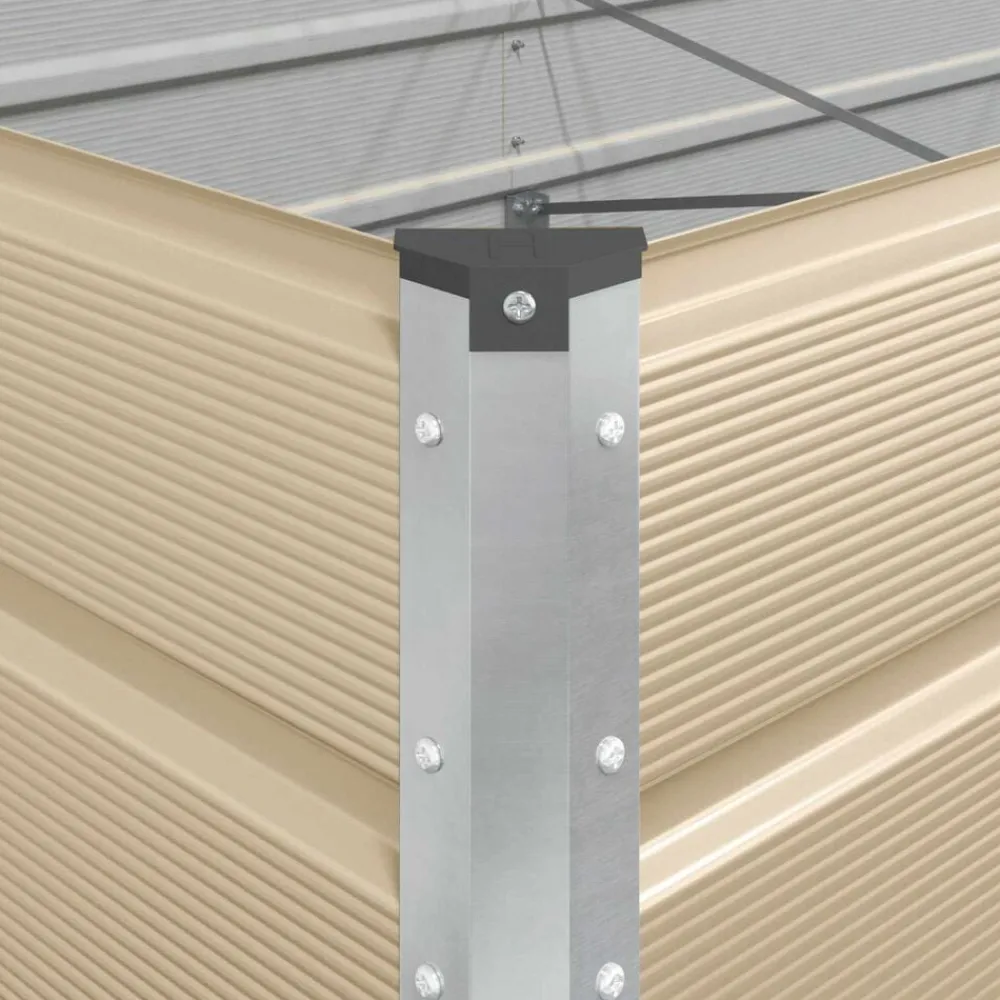 vidaXL Jardín-Jardinera 195 x 100 x 45 cm Acero Galvanizado