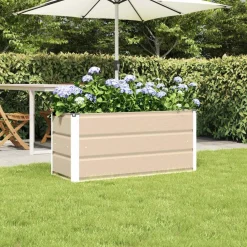 vidaXL Jardín-Jardinera 100 x 40 x 45 cm Acero
