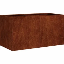 vidaXL Jardín-Jardinera oxidada 80x40x40 cm acero corten