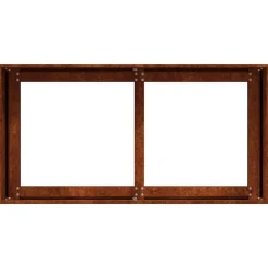 vidaXL Jardín-Jardinera oxidada 80x40x40 cm acero corten