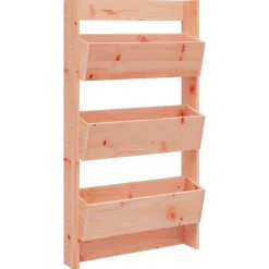 vidaXL Jardinera pared 3 niveles madera maciza Douglas 60x18,5x110 cm Douglas natural Hot