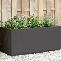 vidaXL Jardinera PP 80x36x35 cm Gris oscuro Hot