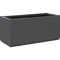 vidaXL Jardinera PP 80x36x35 cm Gris oscuro Hot