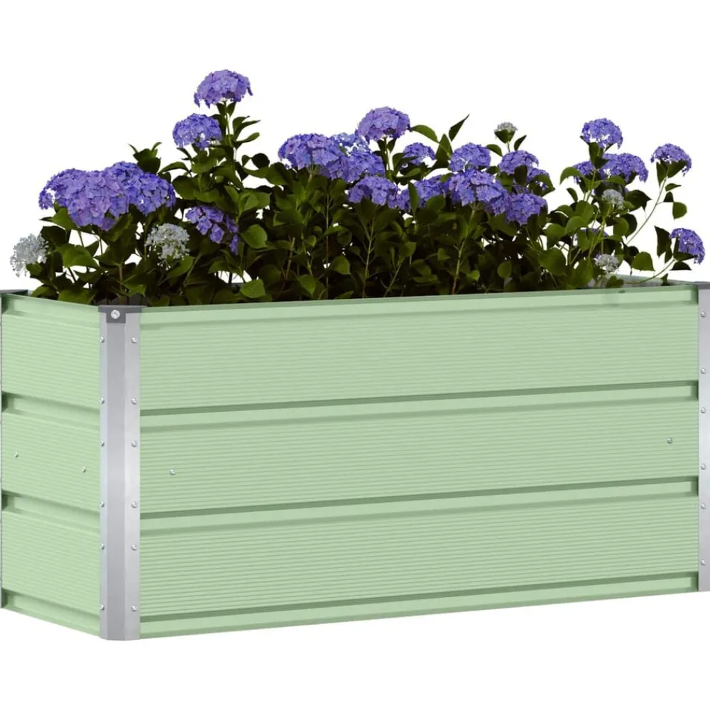 vidaXL Jardín-Jardinera 100 x 40 x 45 cm Acero