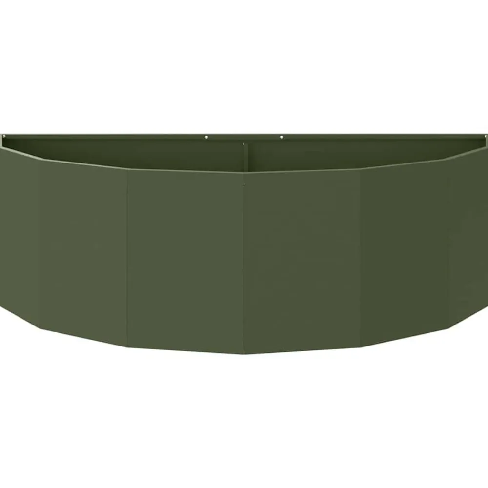 vidaXL Jardín-Jardinera 120 x 60 x 35 cm Acero