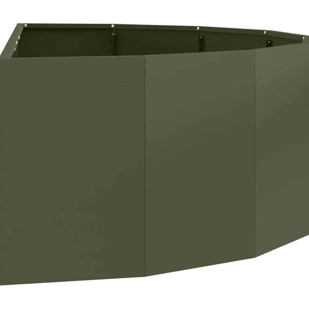 vidaXL Jardín-Jardinera 120 x 60 x 35 cm Acero