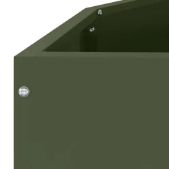 vidaXL Jardín-Jardinera 120 x 60 x 35 cm Acero