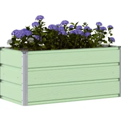 vidaXL Jardín-Jardinera 100 x 50 x 45 cm Acero Galvanizado