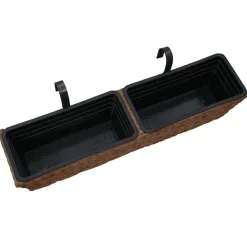 vidaXL Jardineras 2 unidades jacinto de agua marrón Marrón Best