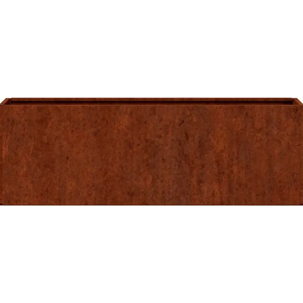 vidaXL Jardín-Jardineras de pared 2 uds acero corten oxidado 53x10x17 cm