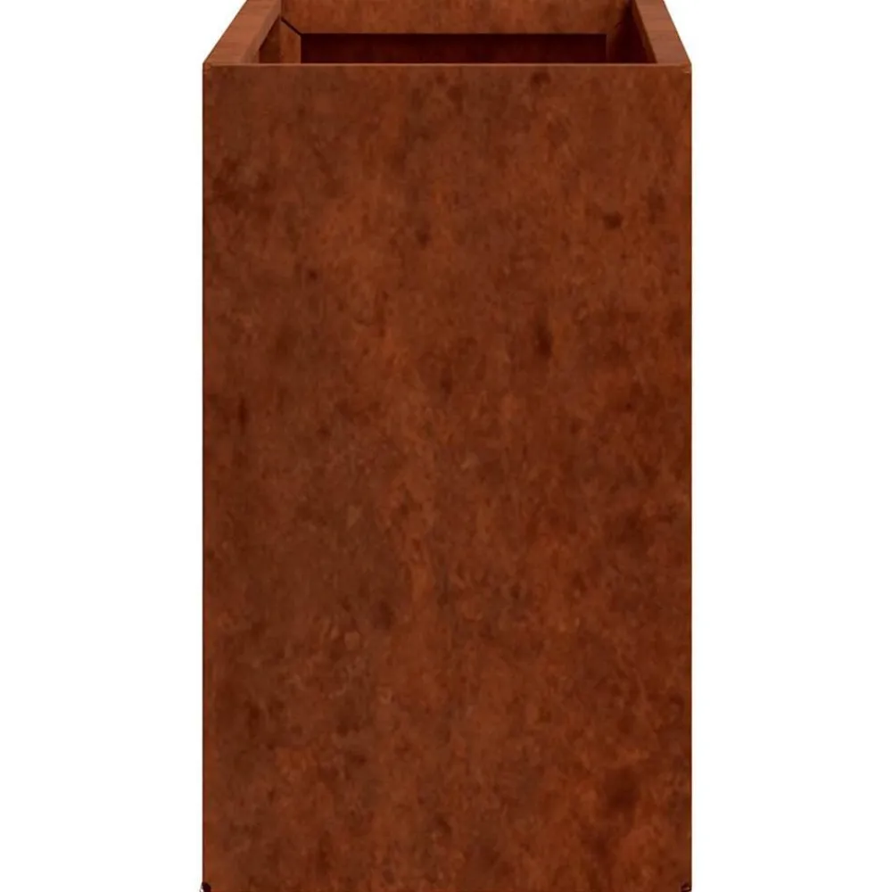 vidaXL Jardín-Jardineras de pared 2 uds acero corten oxidado 53x10x17 cm
