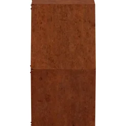 vidaXL Jardín-Jardineras de pared 2 uds acero corten oxidado 30x10x25 cm