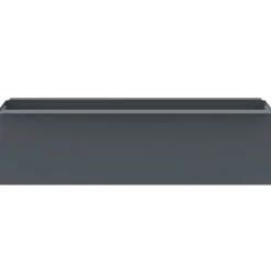 vidaXL Jardín-Jardineras para europalés 12 uds PP gris 36x13,5x9,5 cm