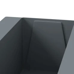 vidaXL Jardín-Jardineras para europalés 12 uds PP gris 36x13,5x9,5 cm