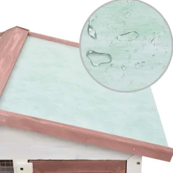 vidaXL Jaula conejera con 3 puertas madera marrón Marrón Online