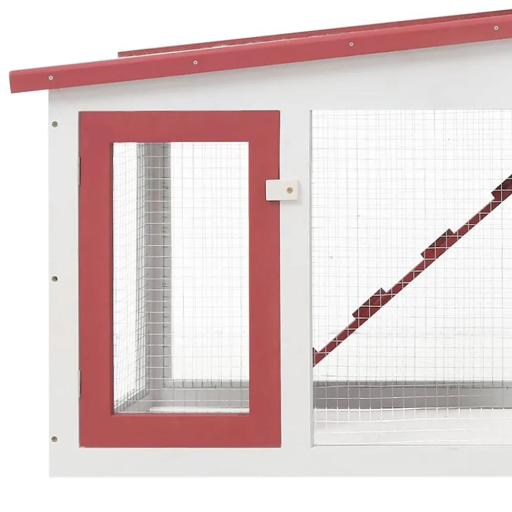 vidaXL Productos Para Mascotas-Jaula de animales grande madera 201x45x85 cm