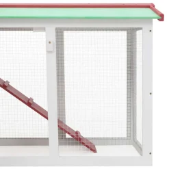 vidaXL Productos Para Mascotas-Jaula de animales grande madera 145x45x84 cm