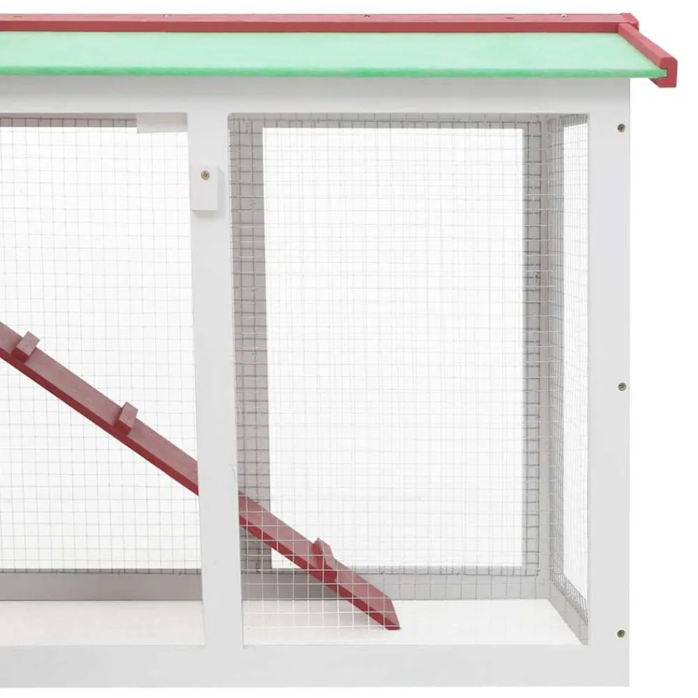 vidaXL Productos Para Mascotas-Jaula de animales grande madera 145x45x84 cm