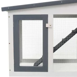 vidaXL Productos Para Mascotas-Jaula de animales grande madera 201x45x85 cm