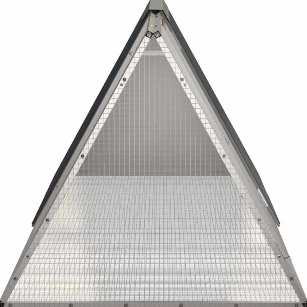 vidaXL Productos Para Mascotas-Jaula de conejos acero galvanizado 201,5x80,5x71 cm