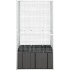 vidaXL Jaula de pájaros acero galvanizado 111x107x211,5 cm Antracita Best