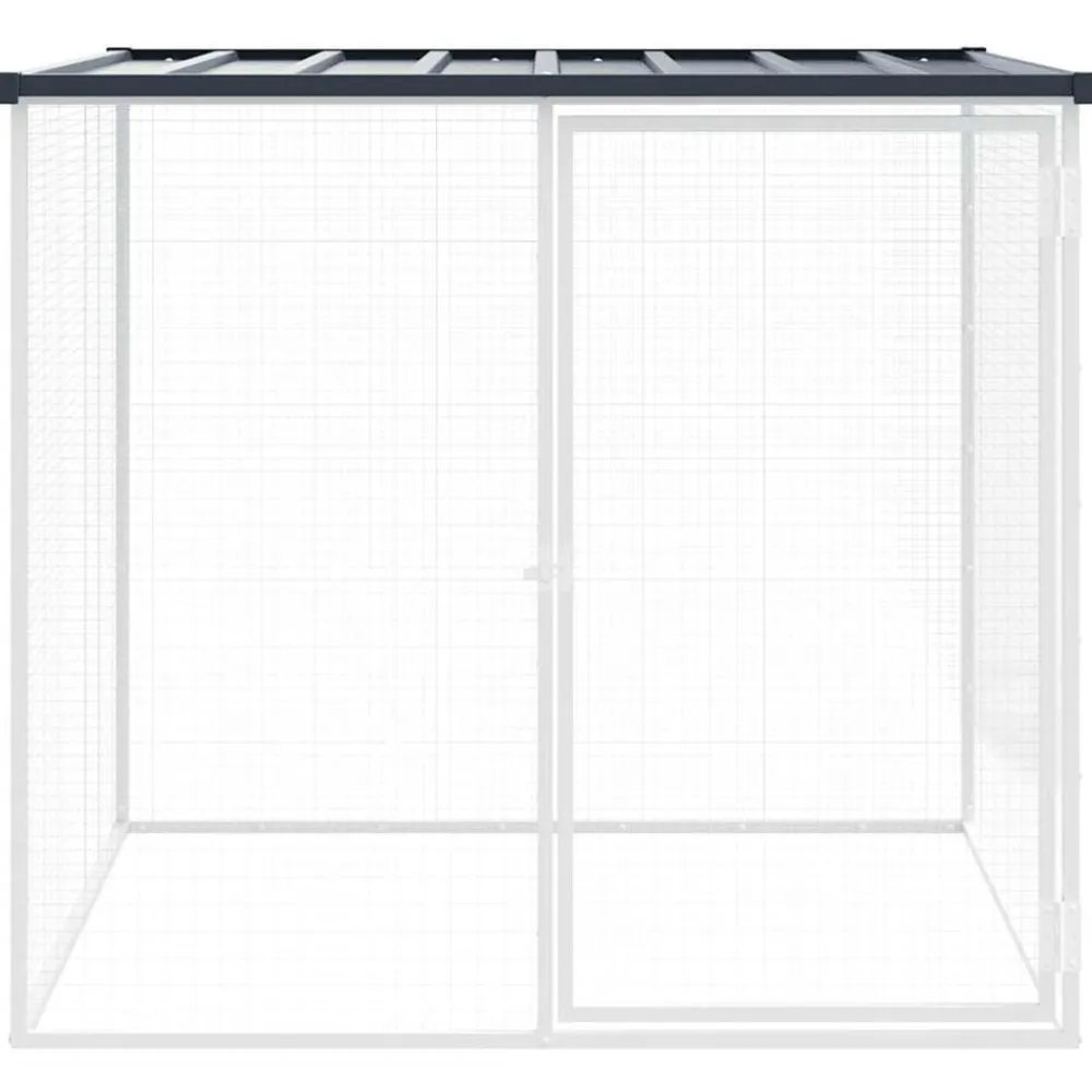 vidaXL Productos Para Mascotas-Jaula gallinas y toldo acero galvanizado 103x98x90 cm