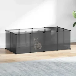 vidaXL Productos Para Mascotas-Jaula para animales pequeños PP y acero 144x74x46,5 cm