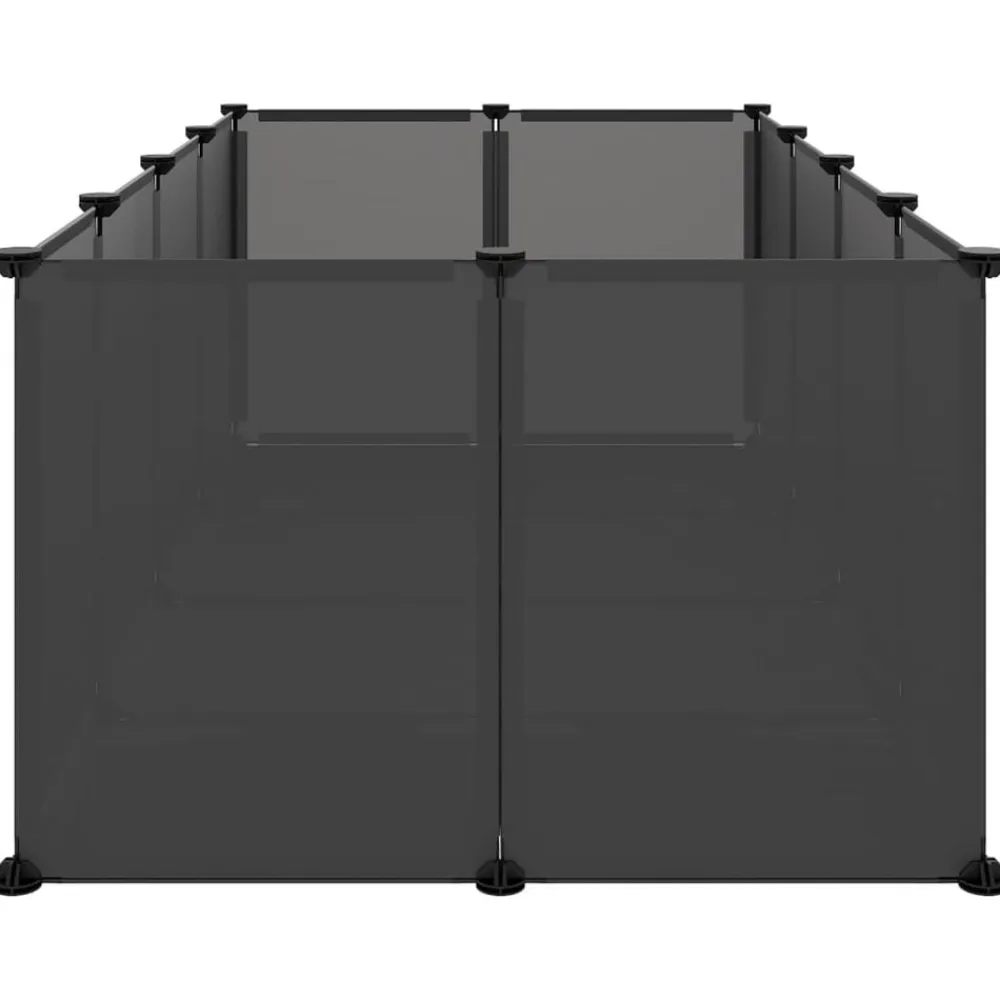 vidaXL Productos Para Mascotas-Jaula para animales pequeños PP y acero 144x74x46,5 cm