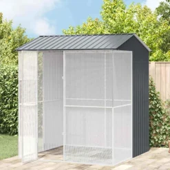 vidaXL Productos Para Mascotas-Jaula para Aves 215 x 210 x 247 cm Acero Galvanizado