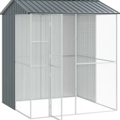 vidaXL Productos Para Mascotas-Jaula para Aves 215 x 210 x 247 cm Acero Galvanizado