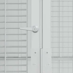 vidaXL Jaula para Aves 215 x 310 x 247 cm Acero Galvanizado Antracita Outlet