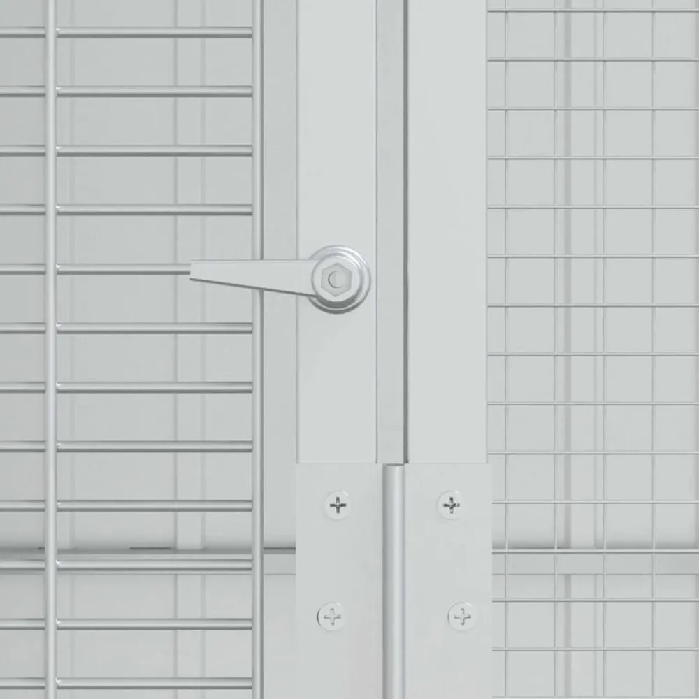 vidaXL Jaula para Aves 215 x 310 x 247 cm Acero Galvanizado Antracita Outlet